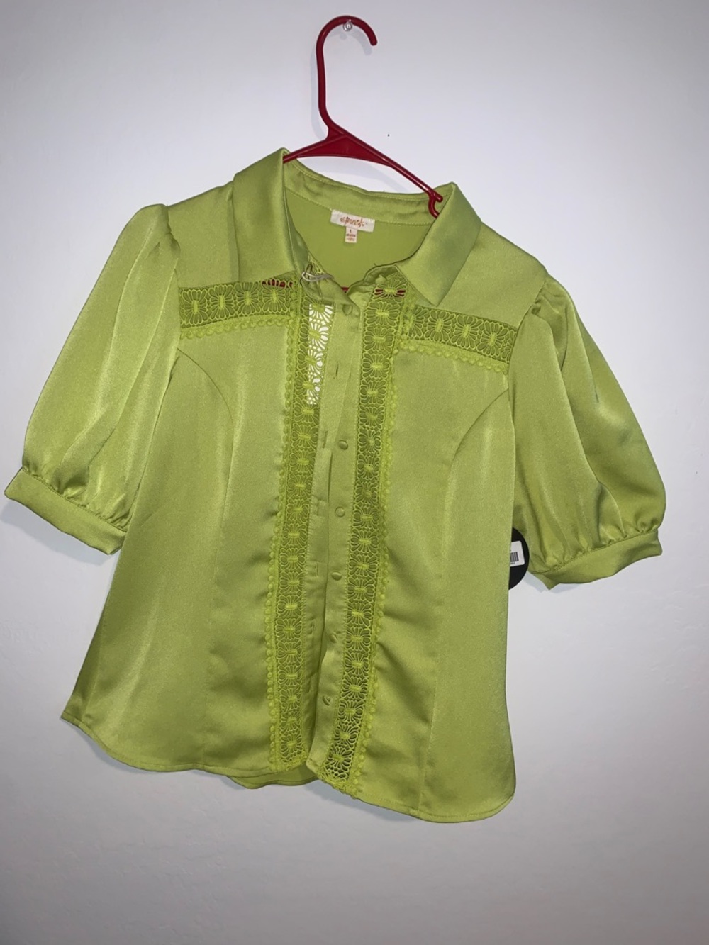 Women's Lime Green Three-Piece Pant Set with Belt - Picture 6 of 13